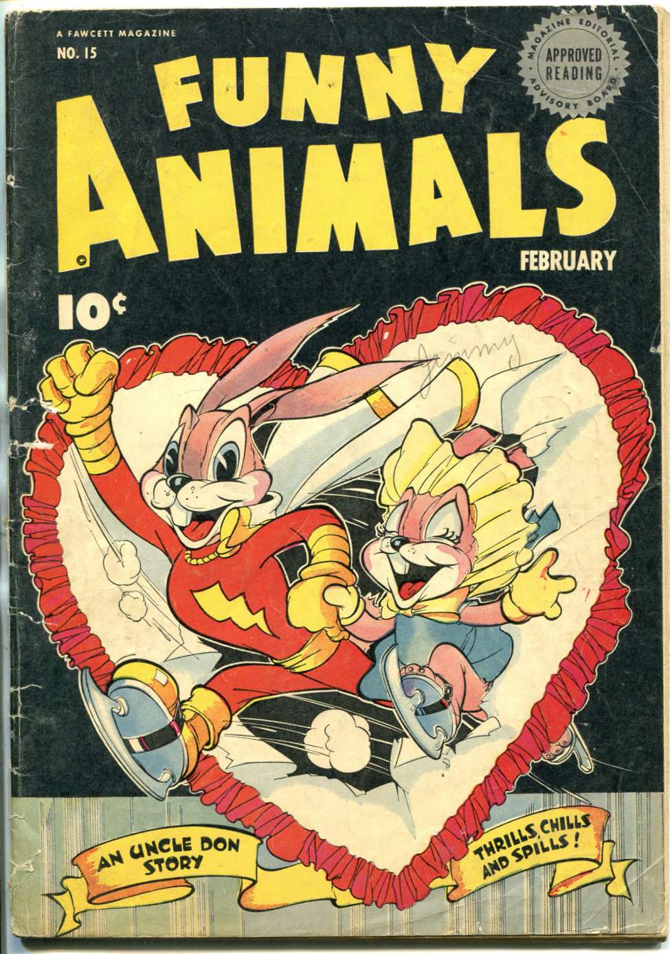 Comic Book Cover For Fawcett's Funny Animals 15