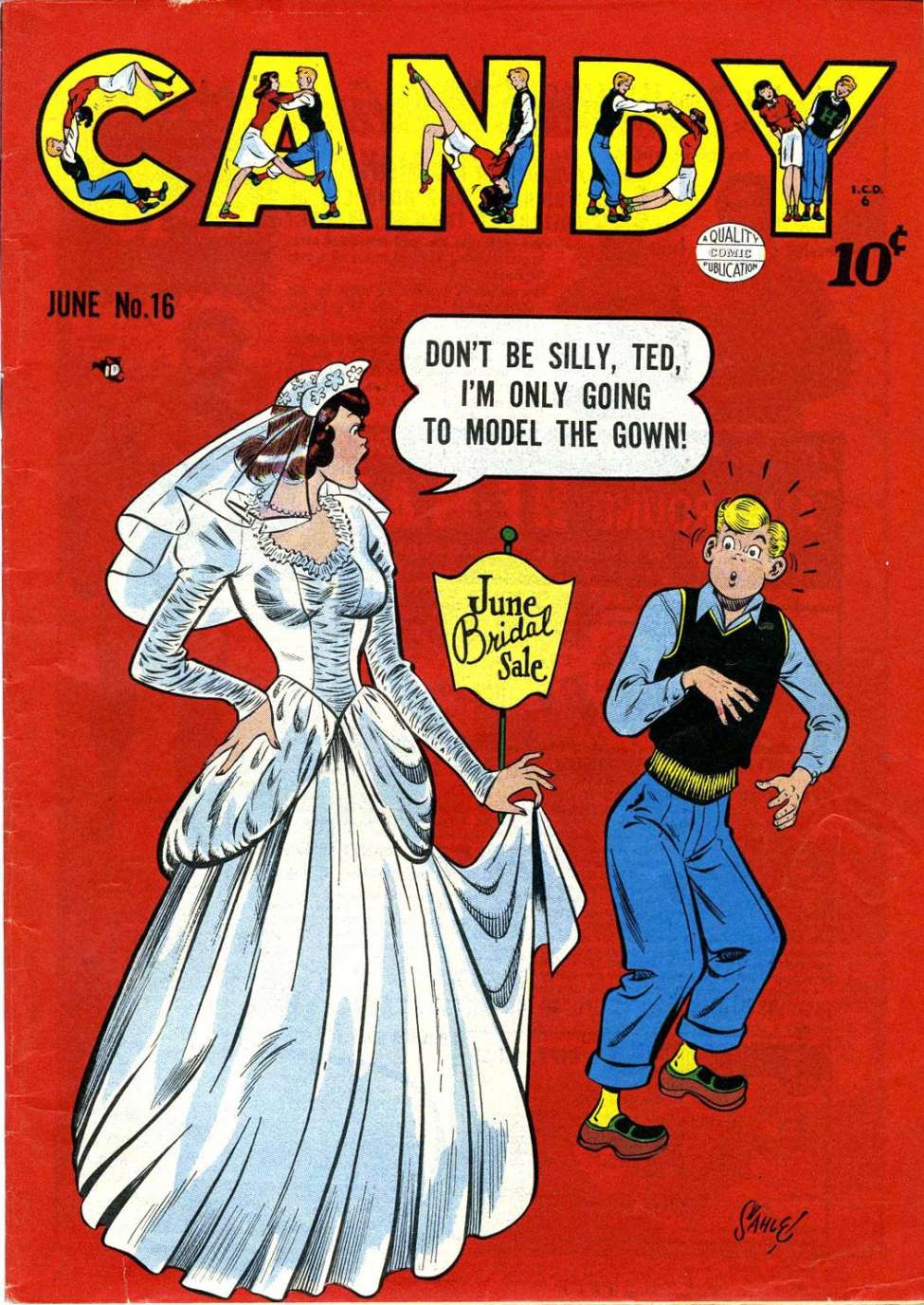 Comic Book Cover For Candy 16