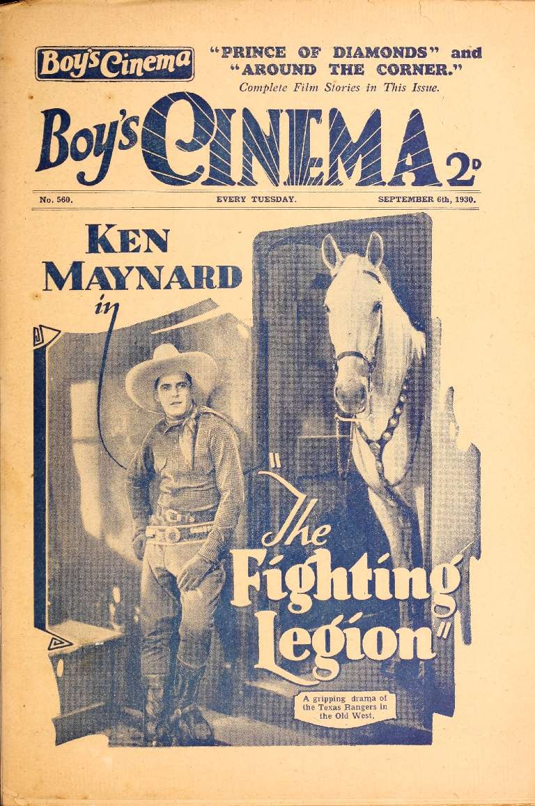 Comic Book Cover For Boy's Cinema 560 - The Fighting Legion - Ken Maynard