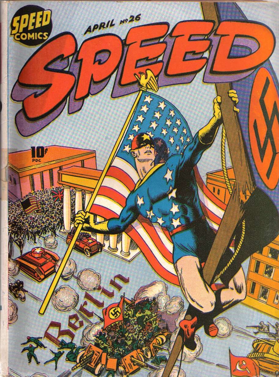 Comic Book Cover For Speed Comics 26 - Version 1