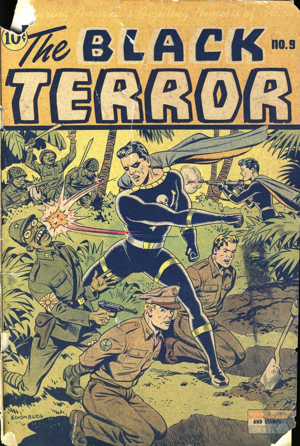 Comic Book Cover For The Black Terror 9