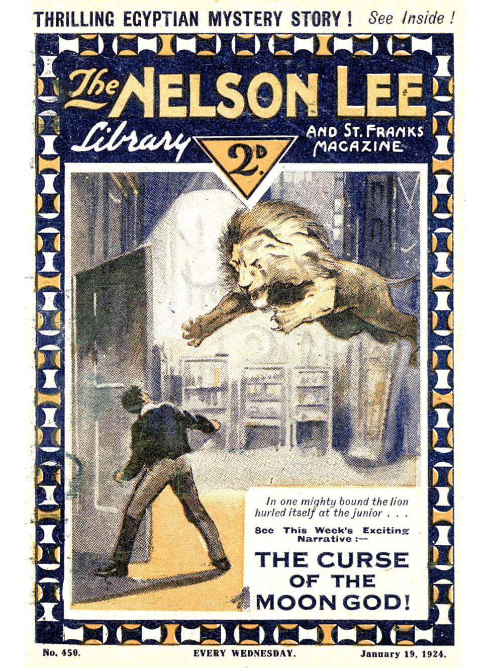 Book Cover For Nelson Lee Library s1 450 - The Curse of the Moon God