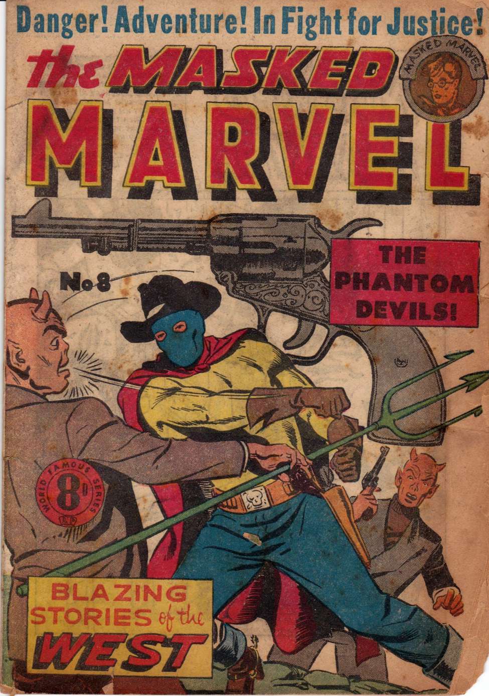 Comic Book Cover For Masked Marvel 8