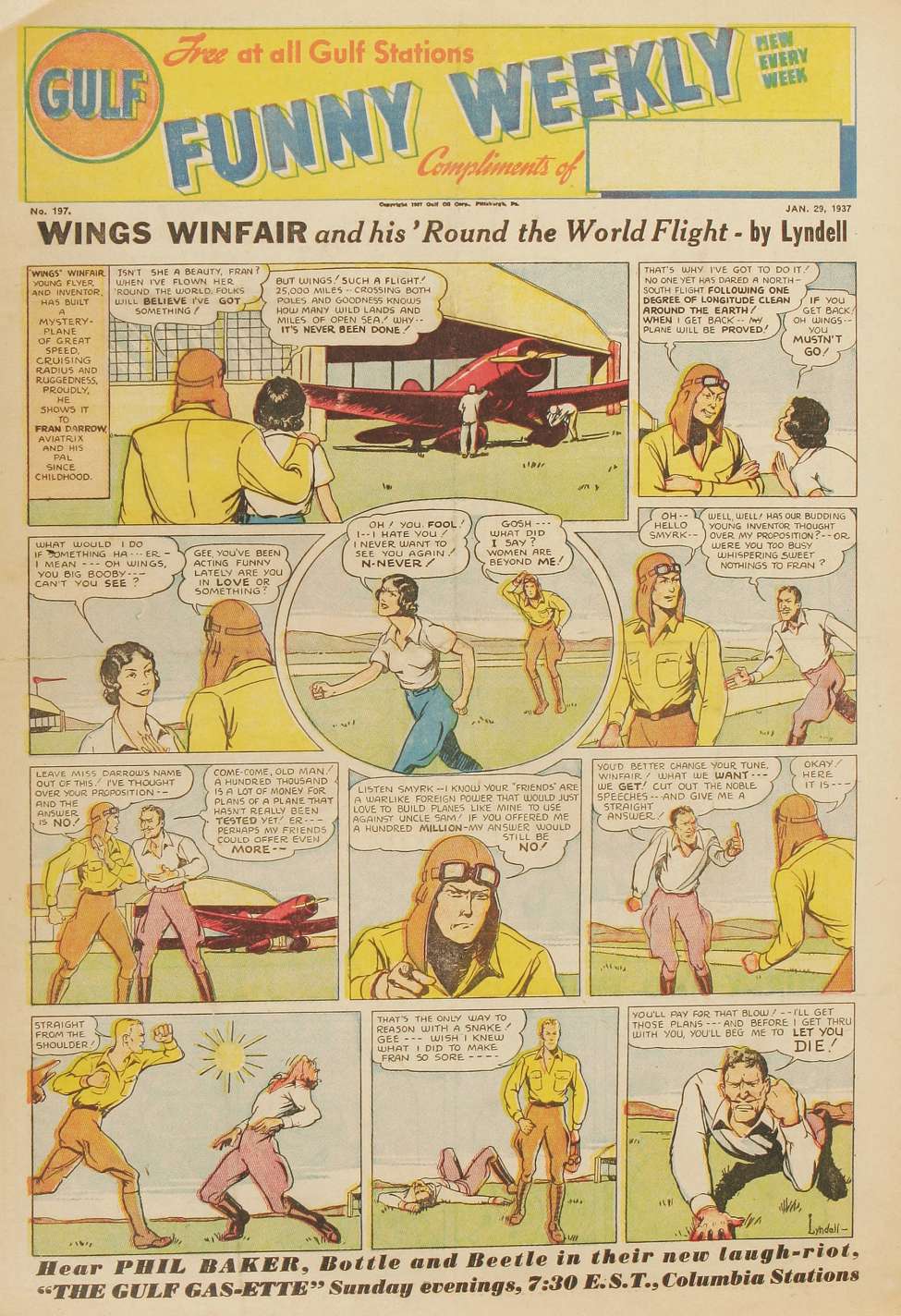 Comic Book Cover For Gulf Funny Weekly 197