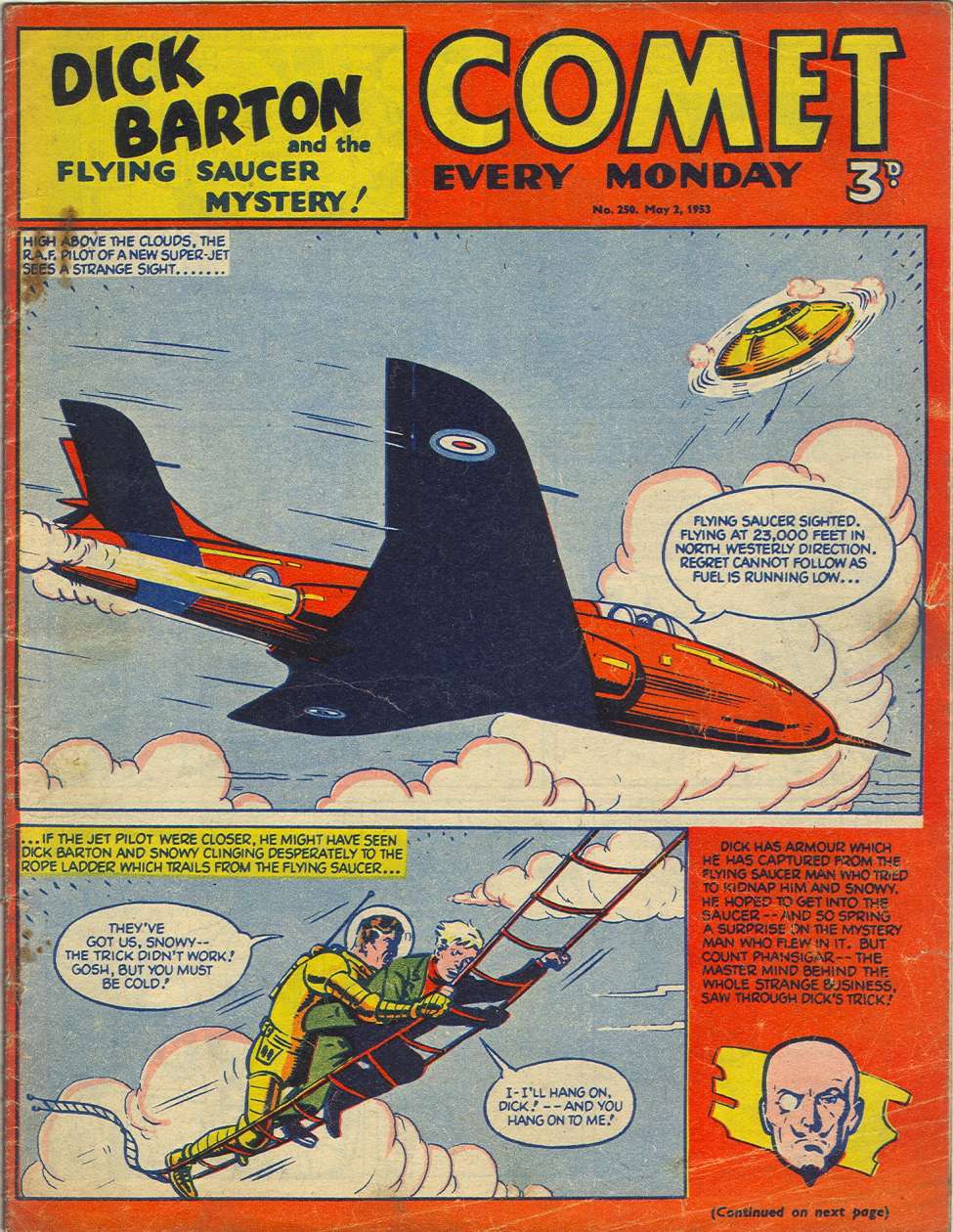 Comic Book Cover For The Comet 250
