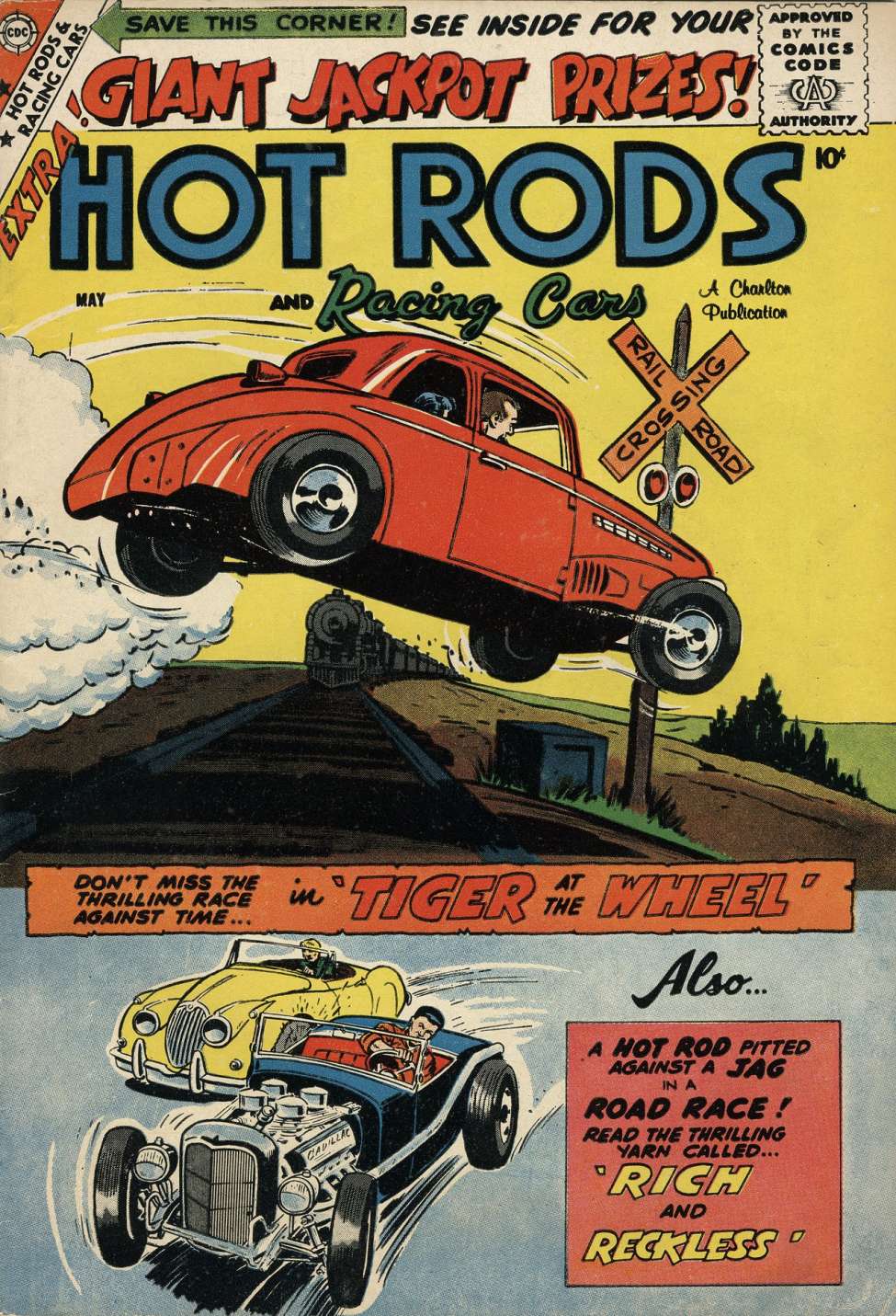 Comic Book Cover For Hot Rods and Racing Cars 40