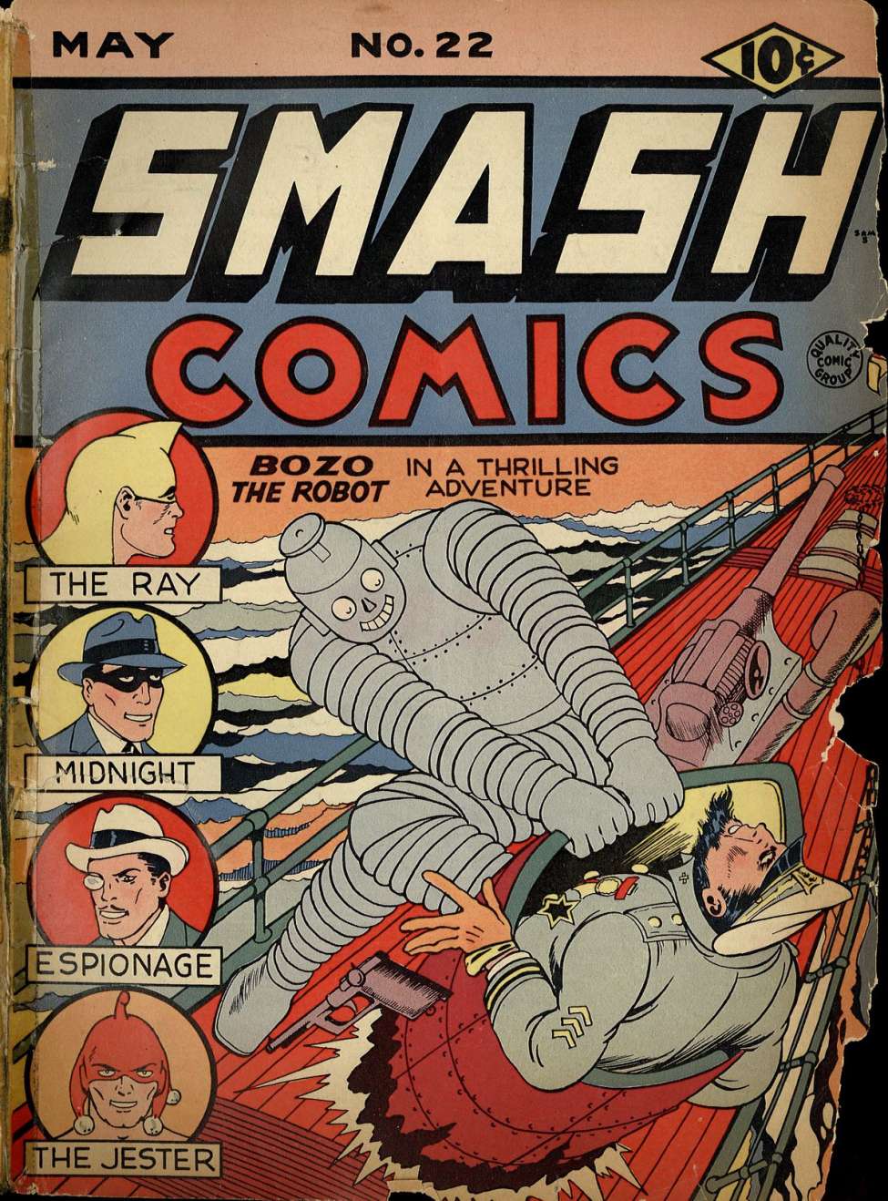 Comic Book Cover For Smash Comics 22