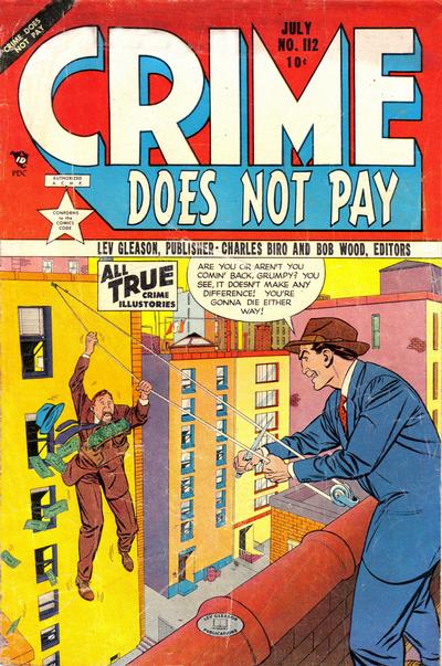 Comic Book Cover For Crime Does Not Pay 112