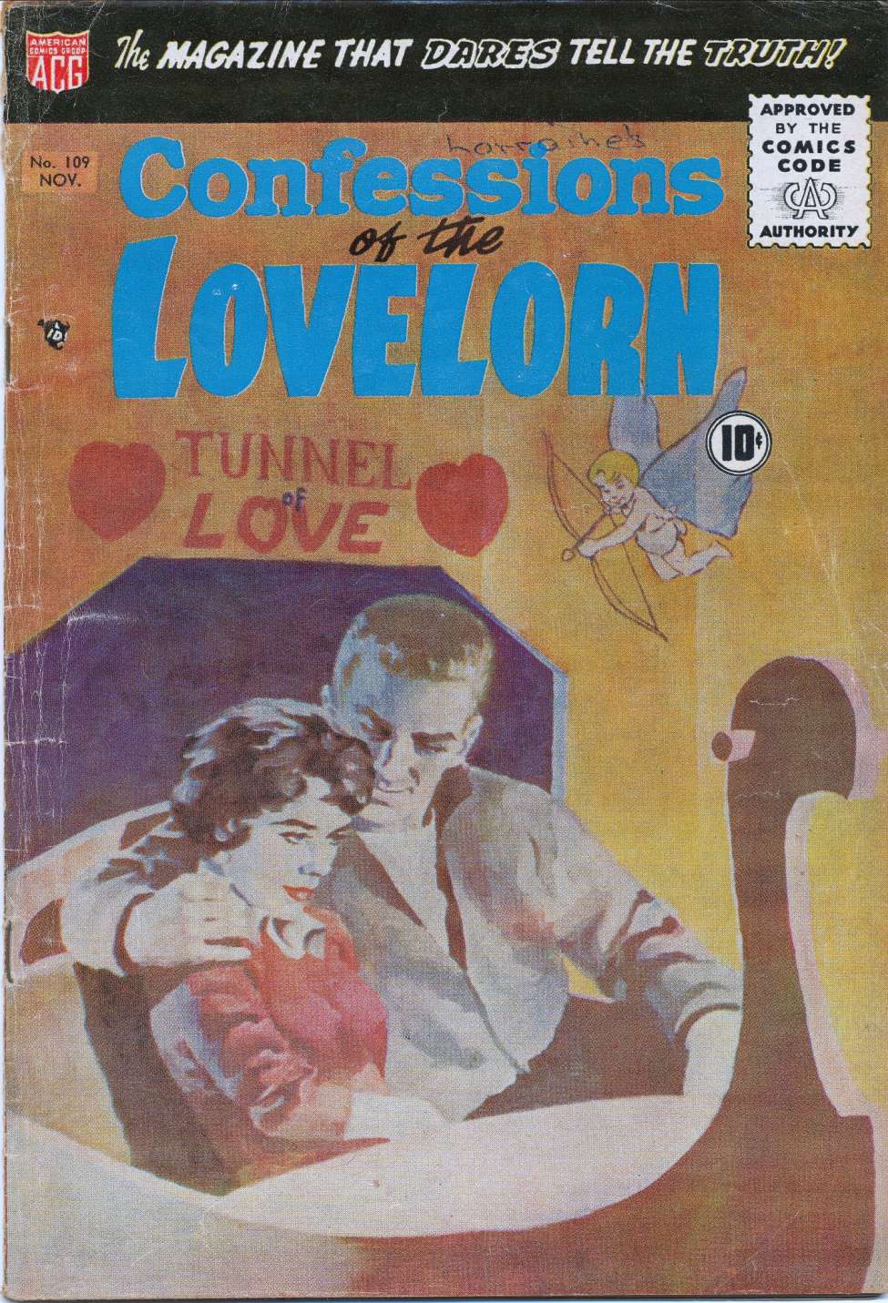 Comic Book Cover For Confessions of the Lovelorn 109