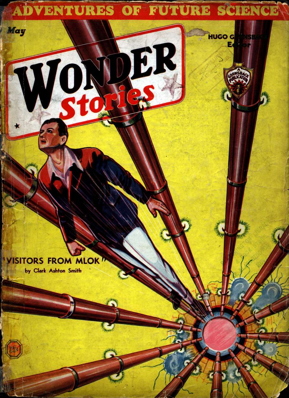 Comic Book Cover For Wonder Stories v4 12 - Gulliver, 3000 A.D. - Leslie F. Stone
