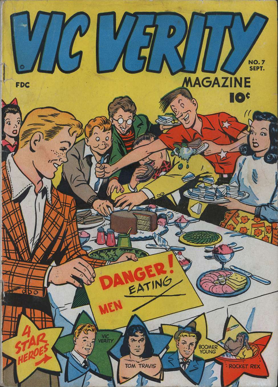 Comic Book Cover For Vic Verity Magazine 7