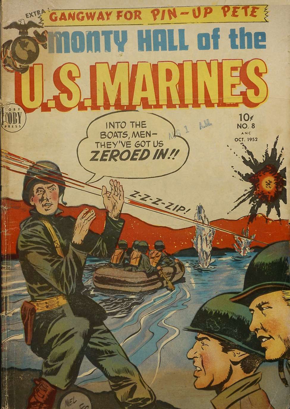 Comic Book Cover For Monty Hall of the U.S. Marines 8