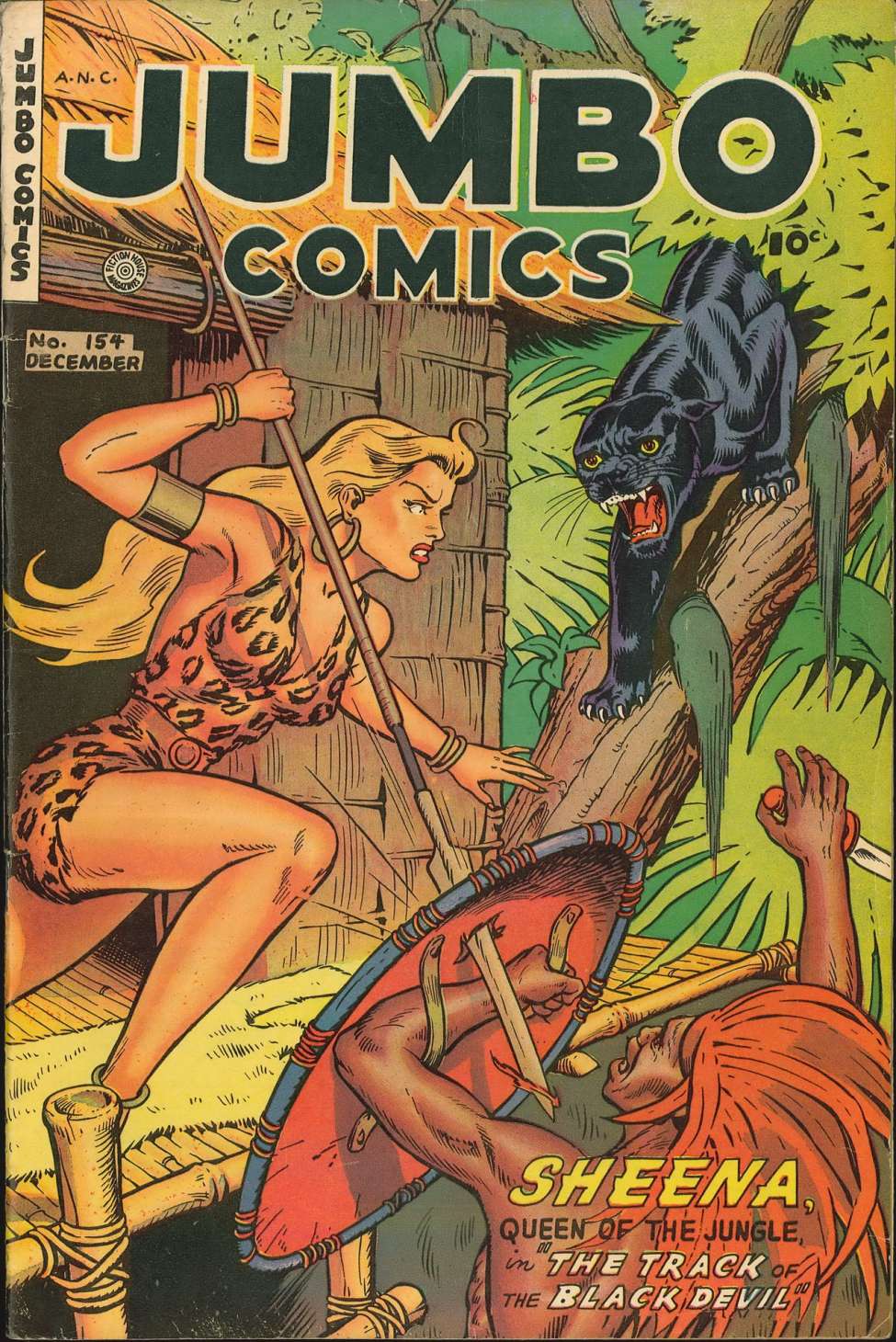 Comic Book Cover For Jumbo Comics 154
