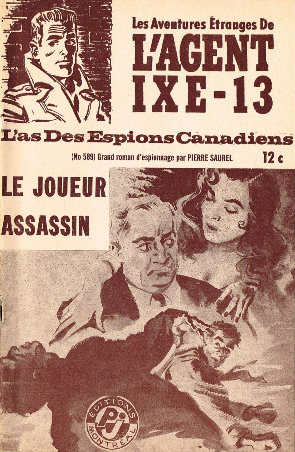 Book Cover For L'Agent IXE-13 v2 589 - Le joueur assassin