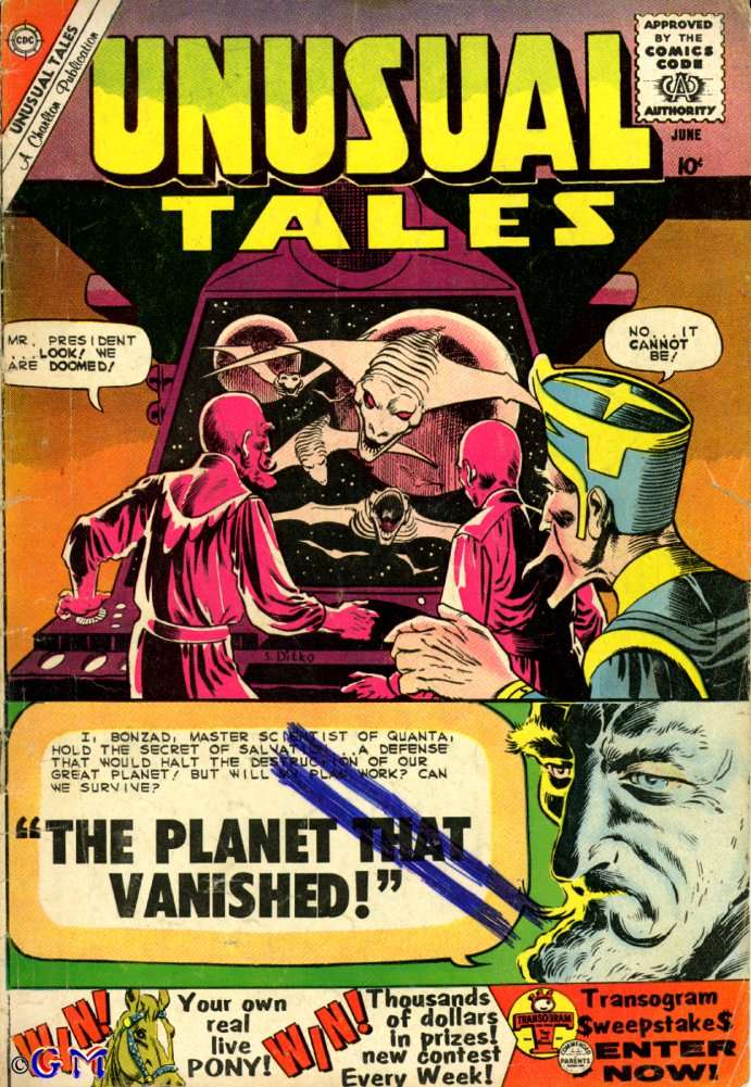 Comic Book Cover For Unusual Tales 22
