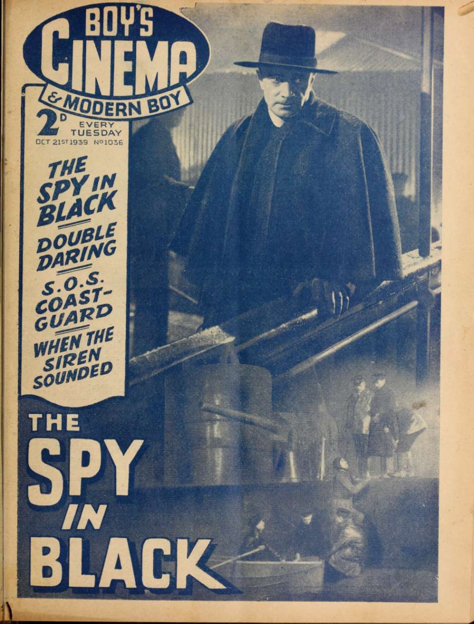Comic Book Cover For Boy's Cinema 1036 - The Spy in Black - Conrad Veidt