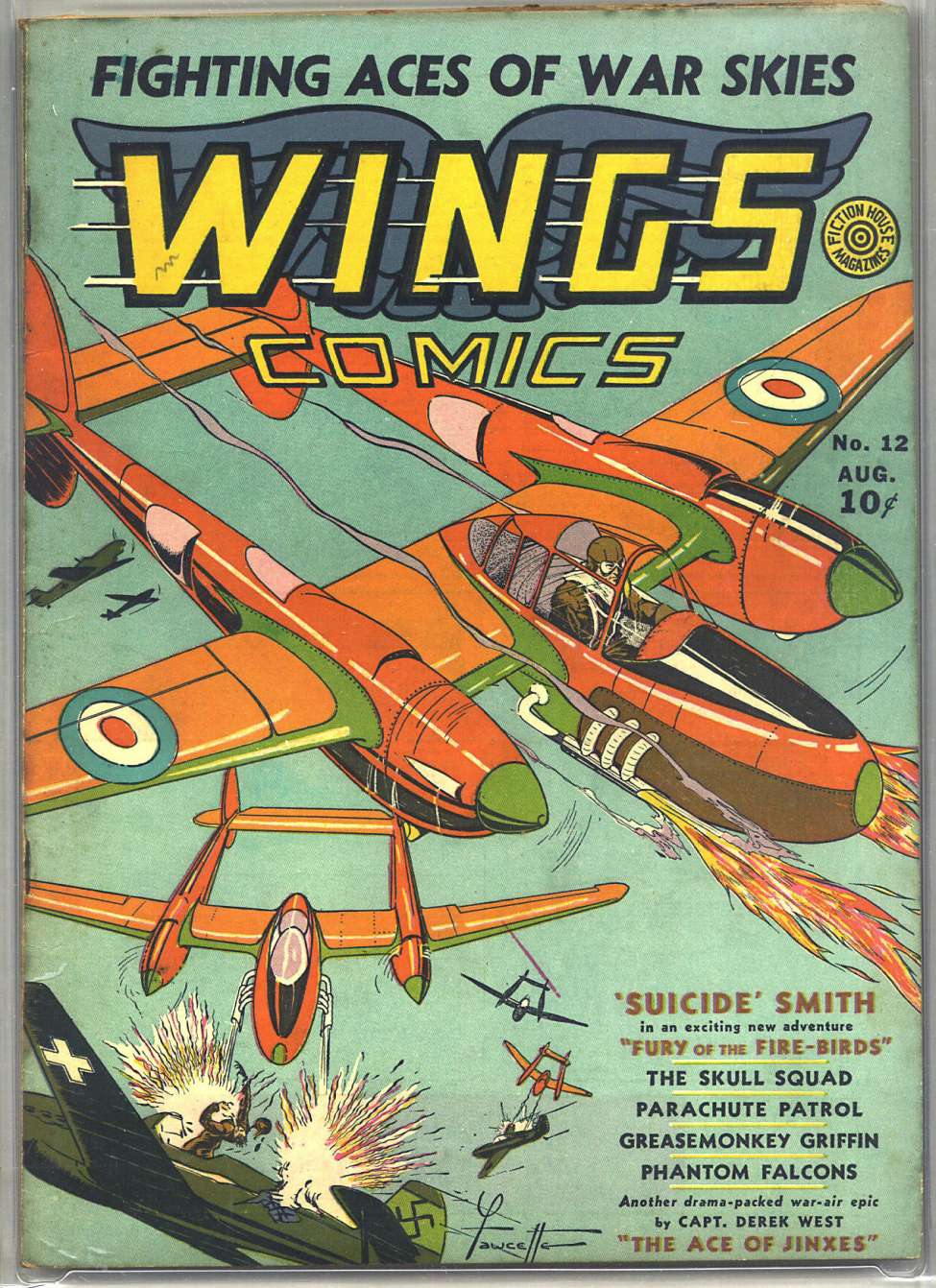Comic Book Cover For Wings Comics 12