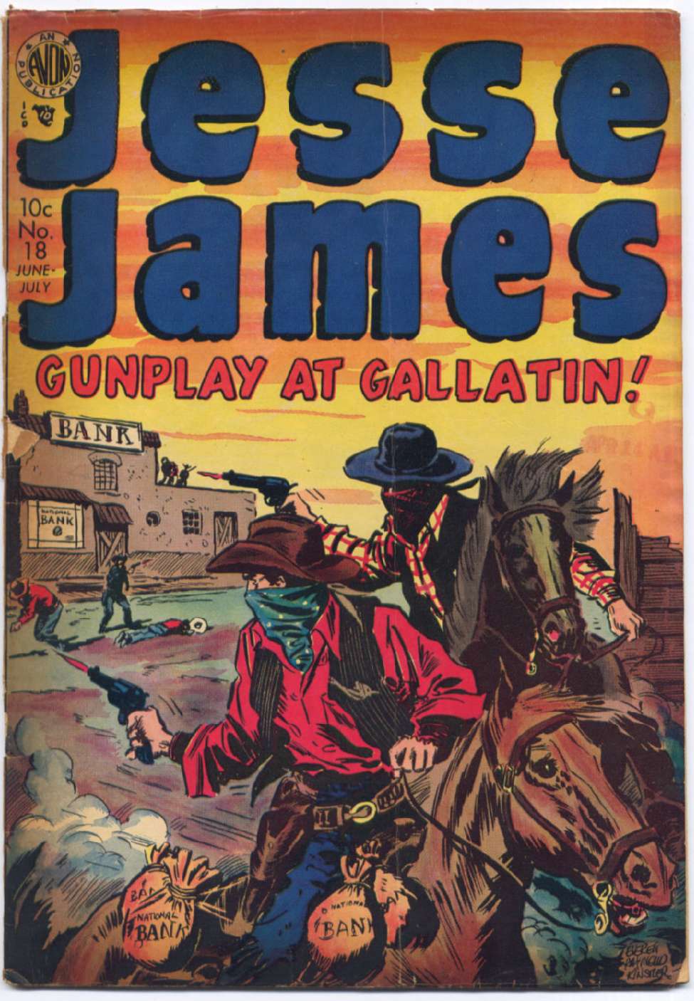 Comic Book Cover For Jesse James 18