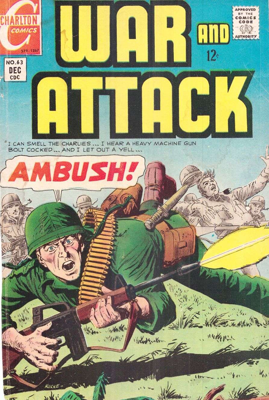 Comic Book Cover For War and Attack 63