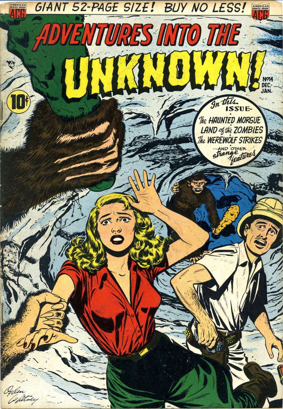Comic Book Cover For Adventures into the Unknown 14