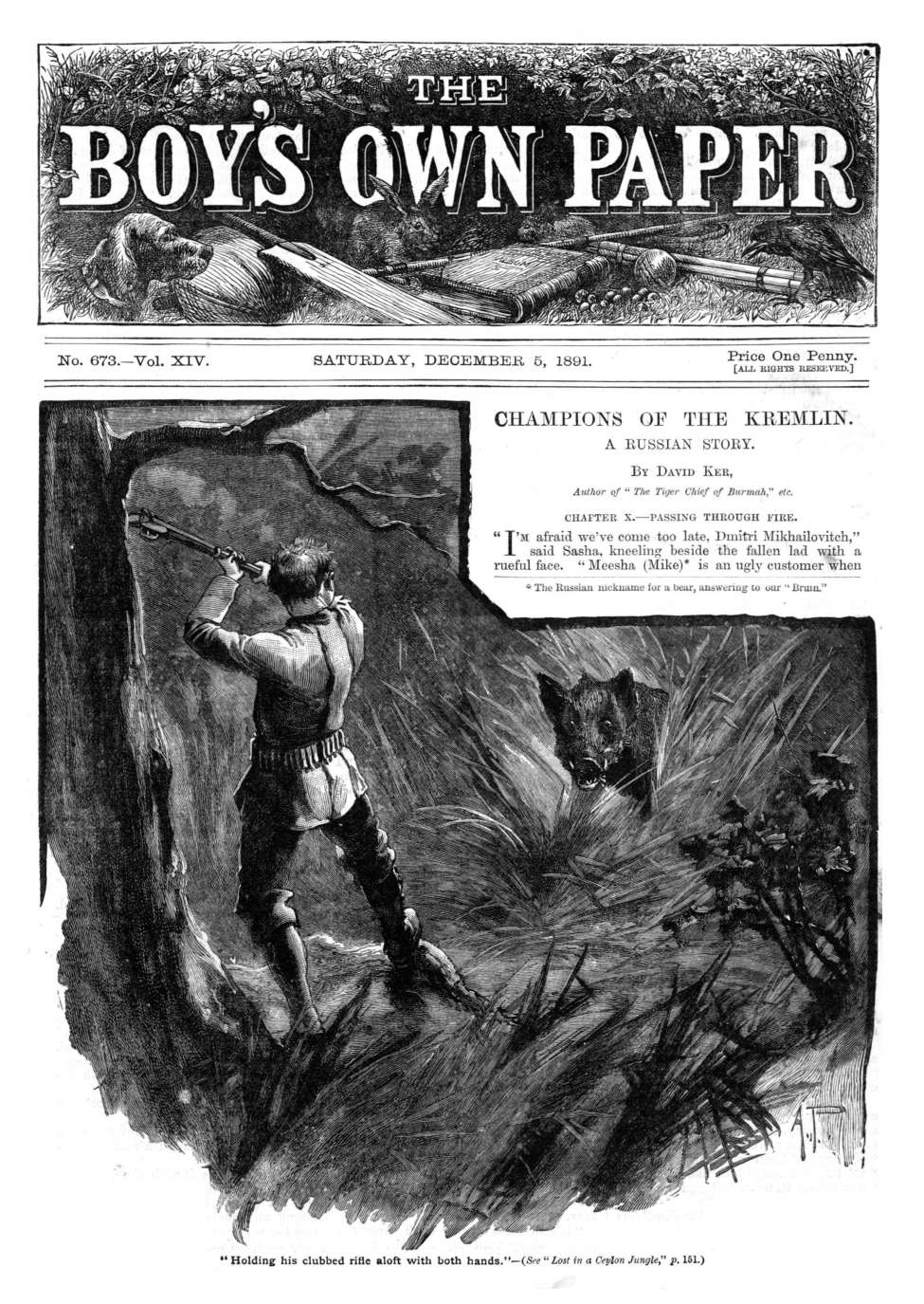 Comic Book Cover For The Boy's Own Paper v14 673