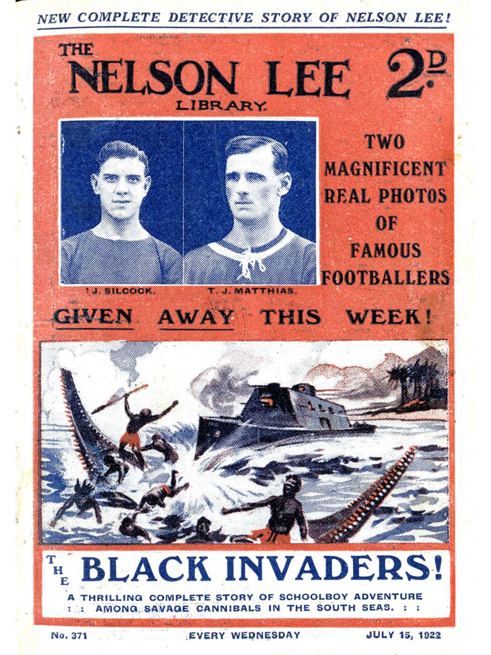 Comic Book Cover For Nelson Lee Library s1 371 - The Black Invaders