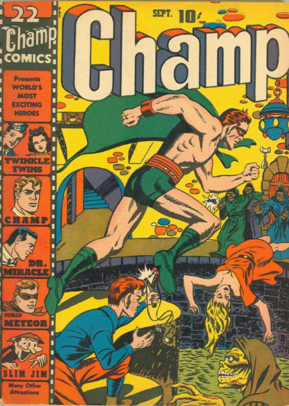 Comic Book Cover For Champ Comics 22