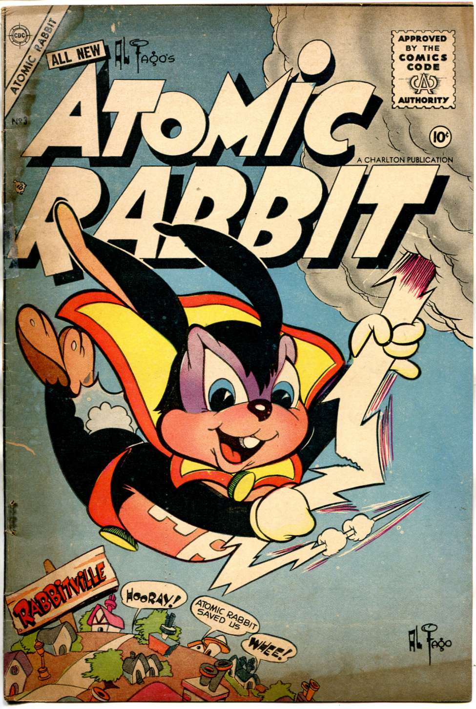 Comic Book Cover For Atomic Rabbit 3