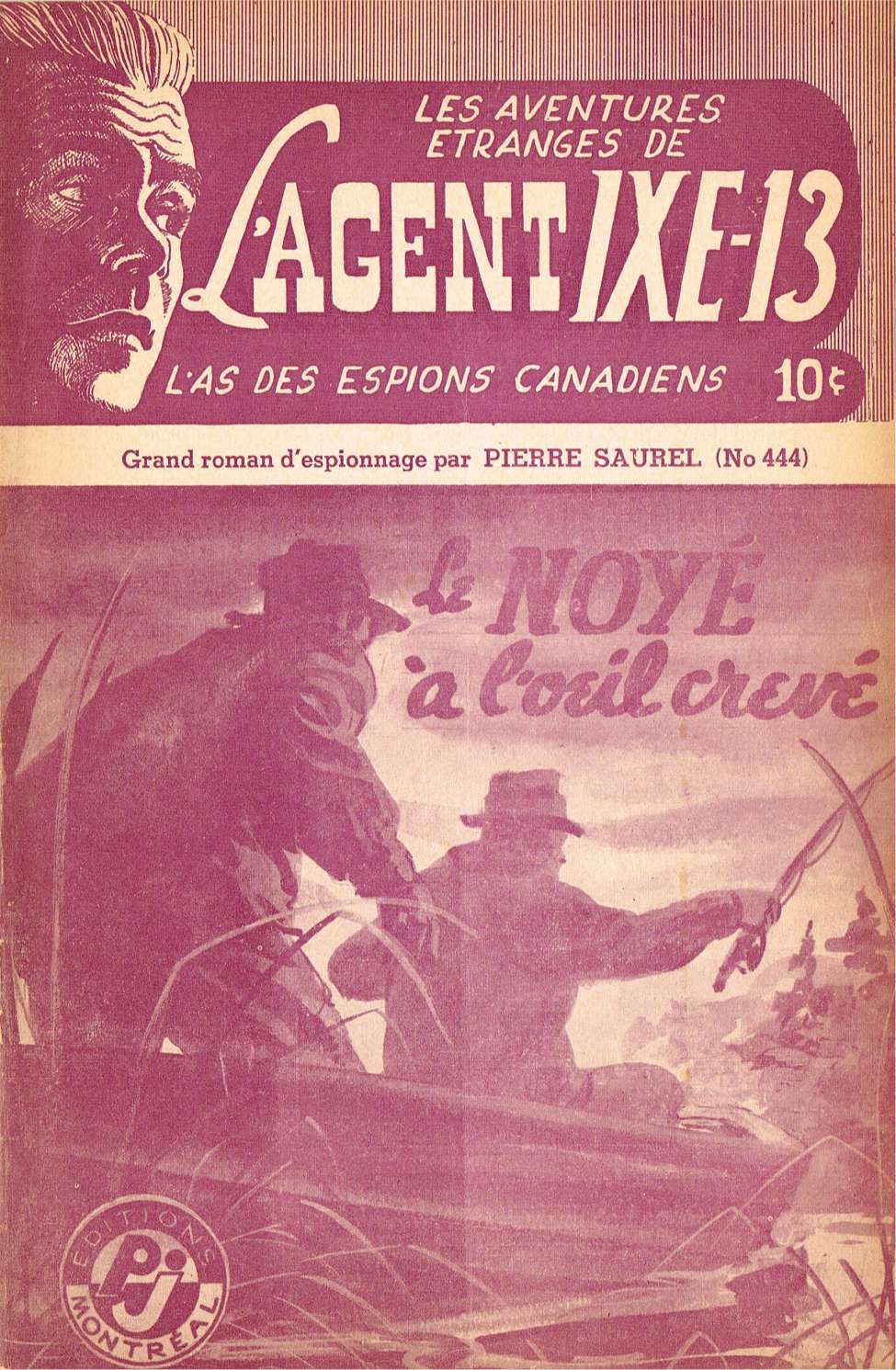 Book Cover For L'Agent IXE-13 v2 444 - Le noyé à l'œil crevé