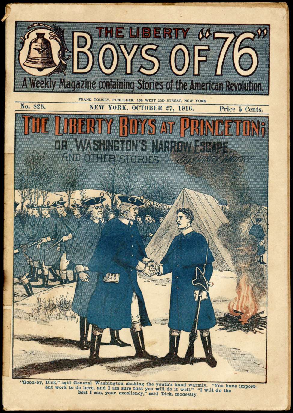 Book Cover For The Liberty Boys of 76 826 - The Liberty Boys at Princeton