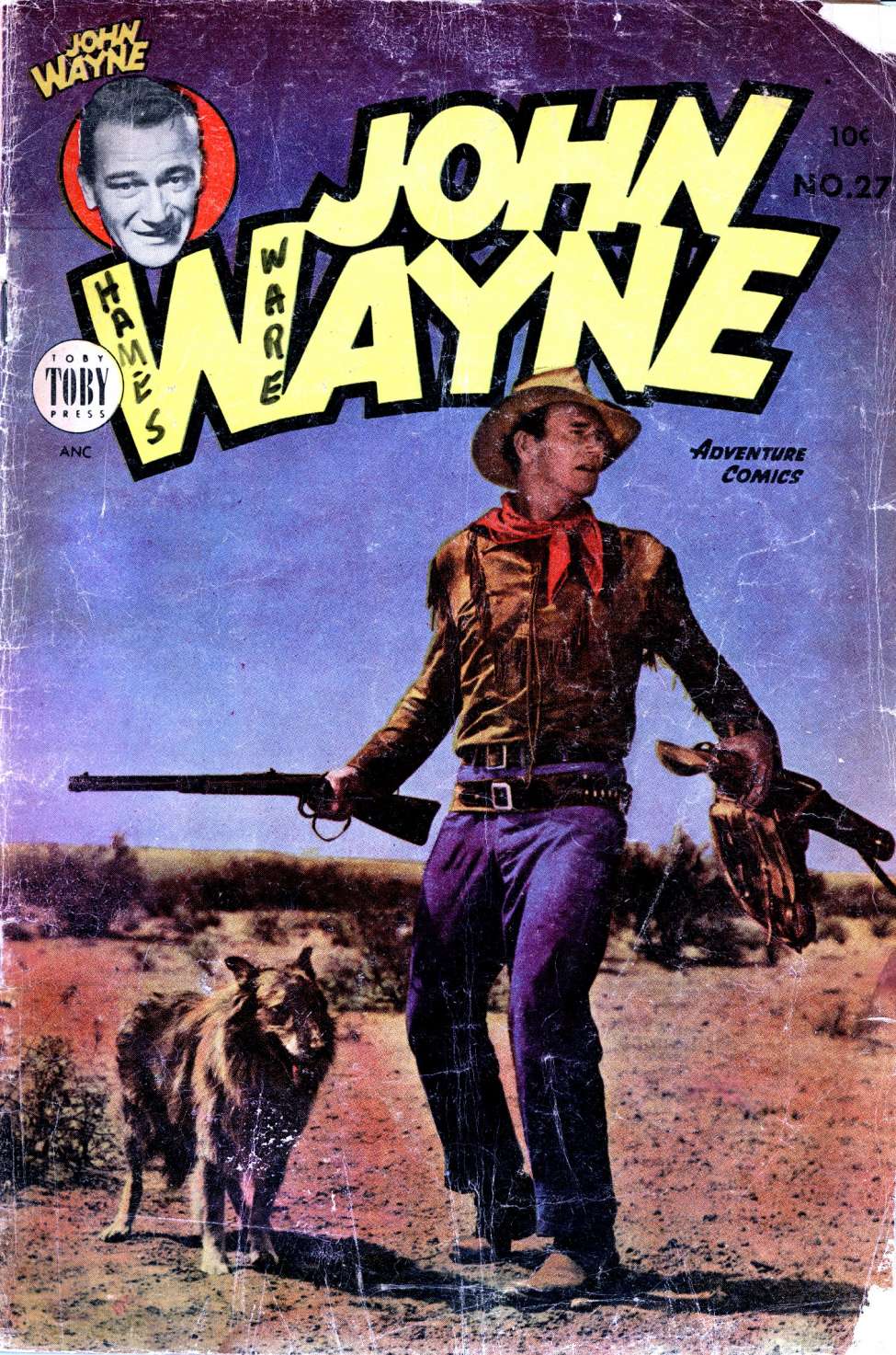 Comic Book Cover For John Wayne Adventure Comics 27