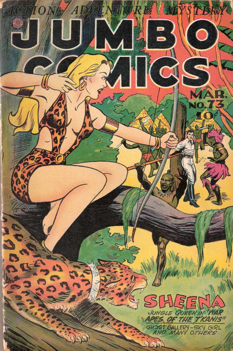 Comic Book Cover For Jumbo Comics 73
