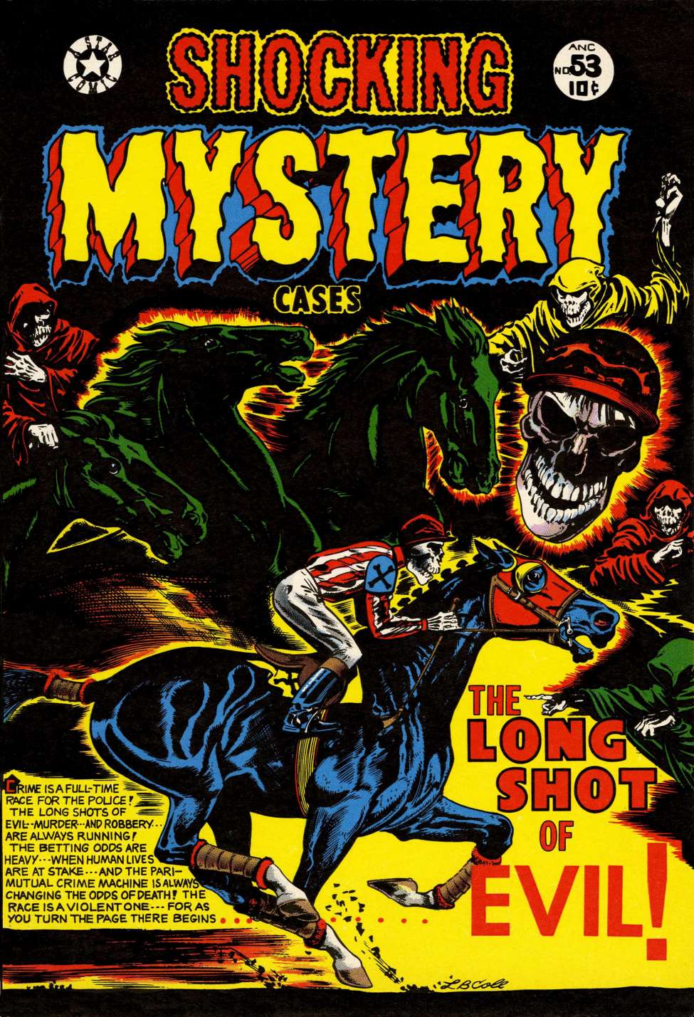Comic Book Cover For Shocking Mystery Cases 53
