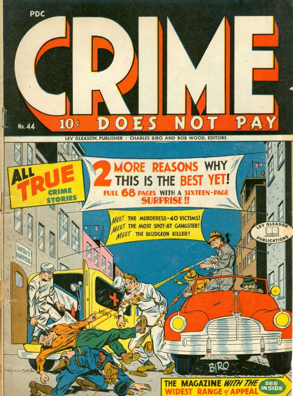 Comic Book Cover For Crime Does Not Pay 44