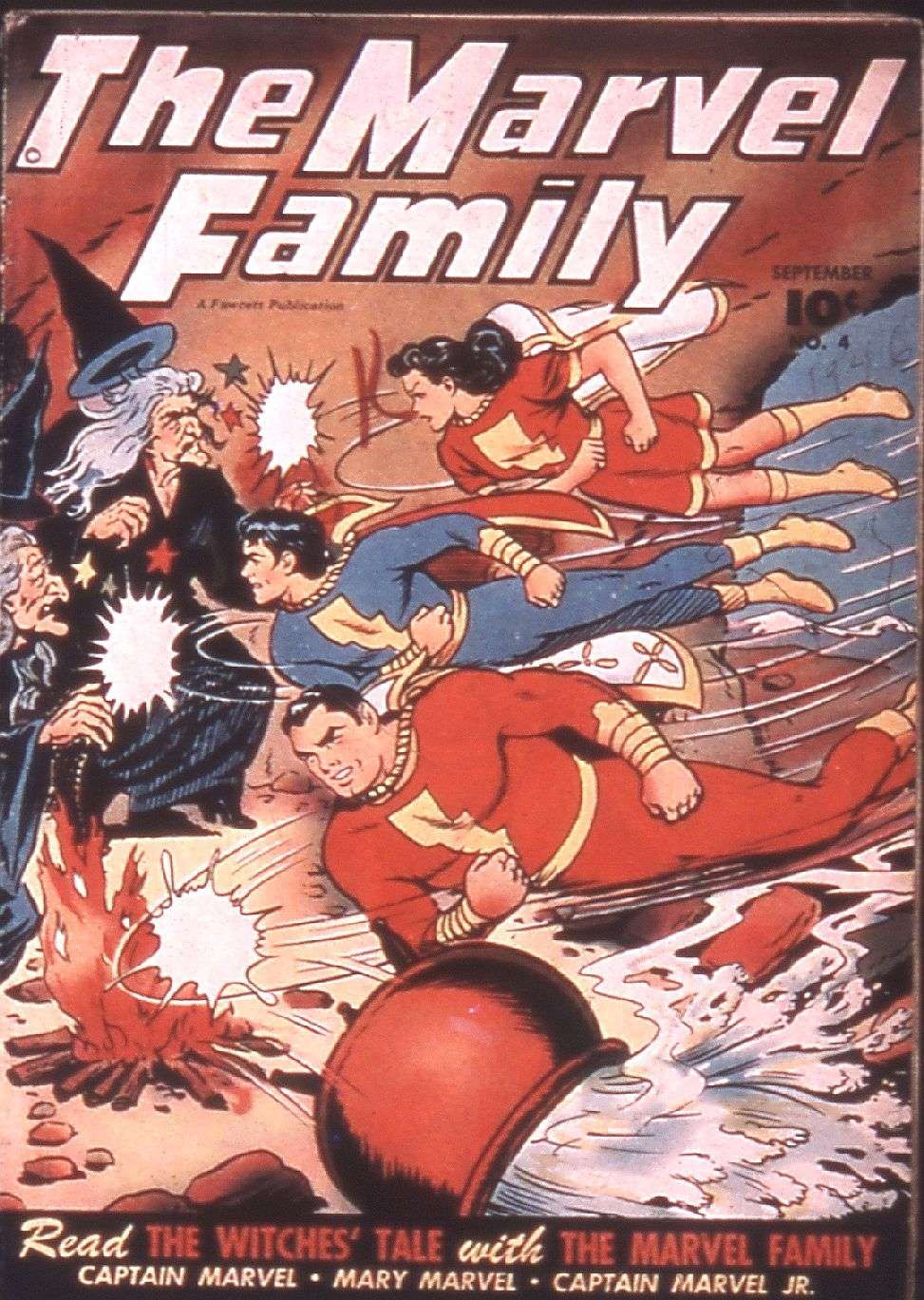 Comic Book Cover For The Marvel Family 4 (fiche)