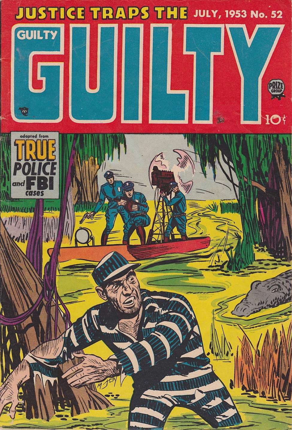Comic Book Cover For Justice Traps the Guilty 52 (alt)