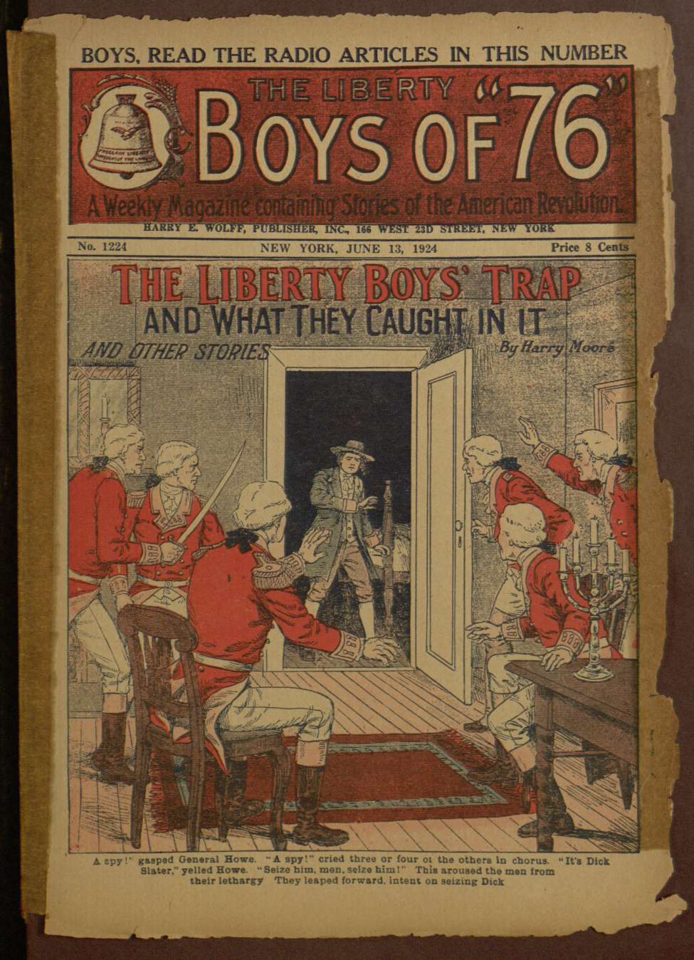 Book Cover For The Liberty Boys of 76 1224 - The Liberty Boys' Trap