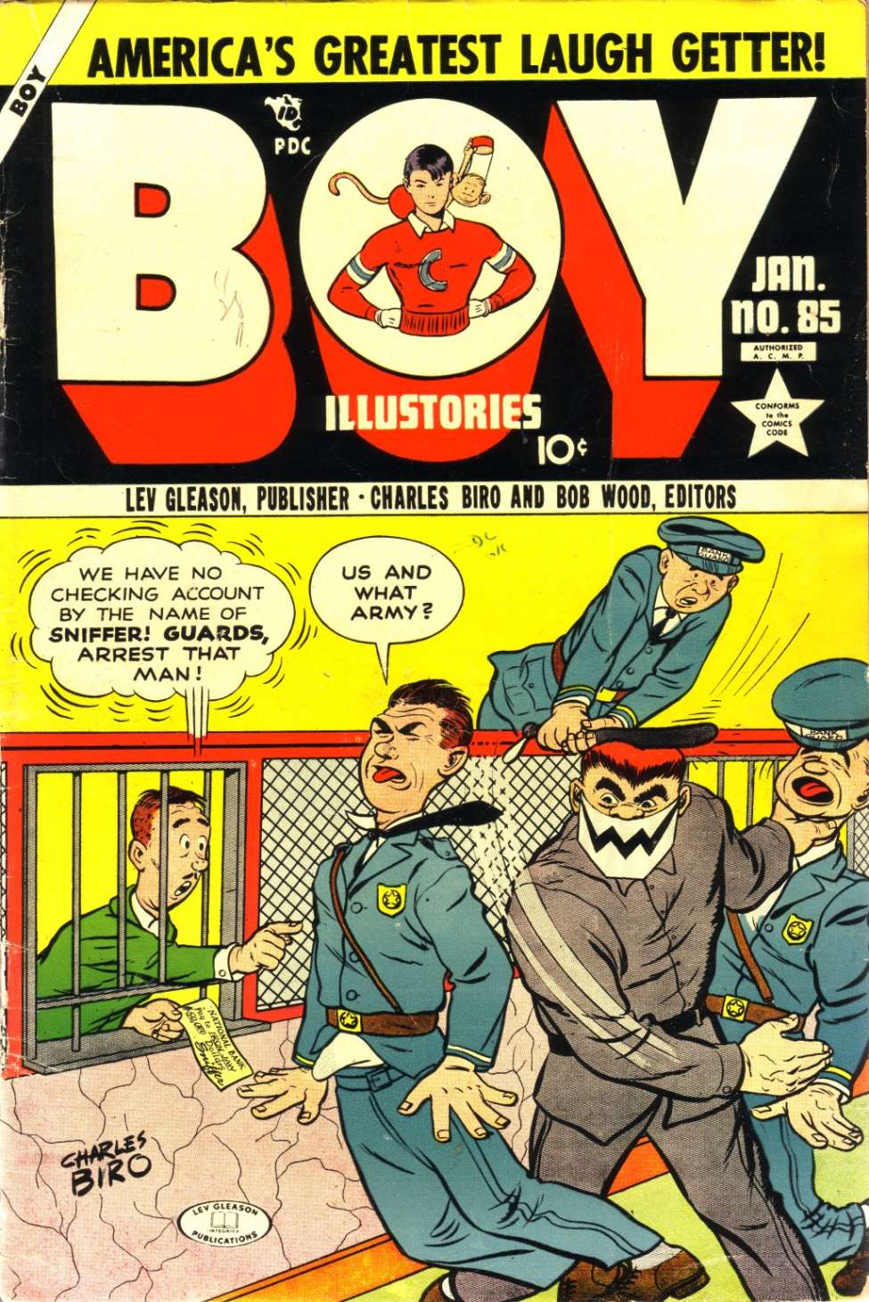 Comic Book Cover For Boy Comics 85
