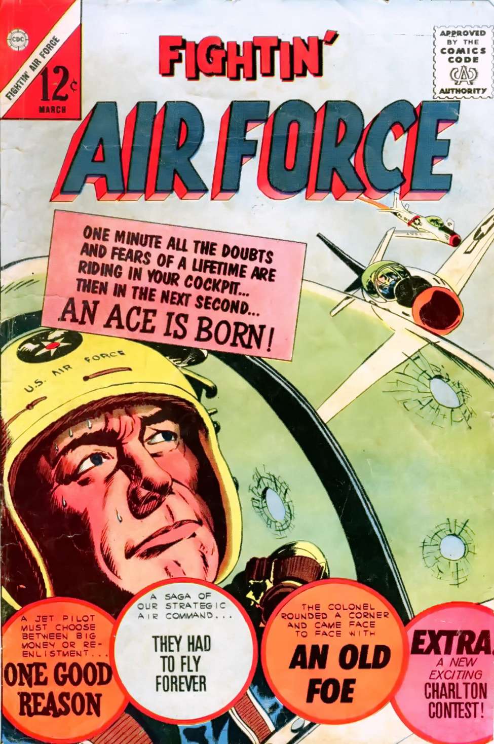 Comic Book Cover For Fightin' Air Force 37