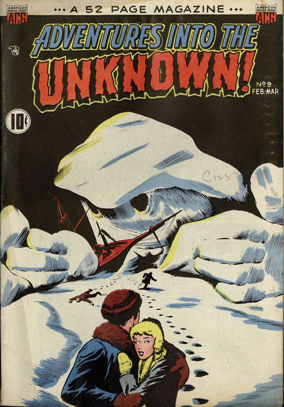 Comic Book Cover For Adventures into the Unknown 9