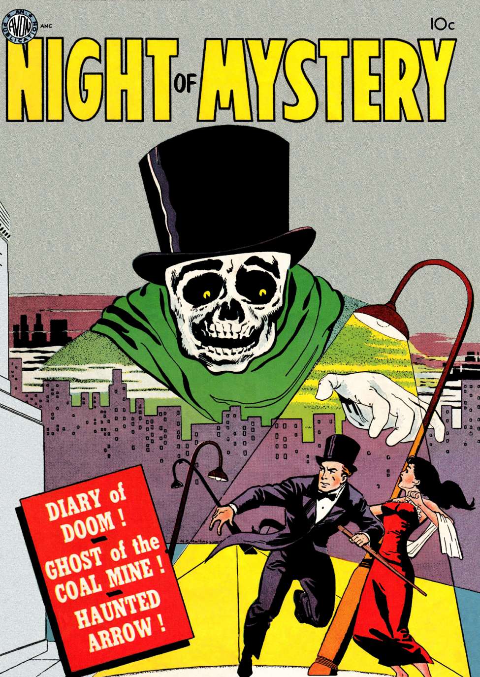 Comic Book Cover For Night Of Mystery (nn)