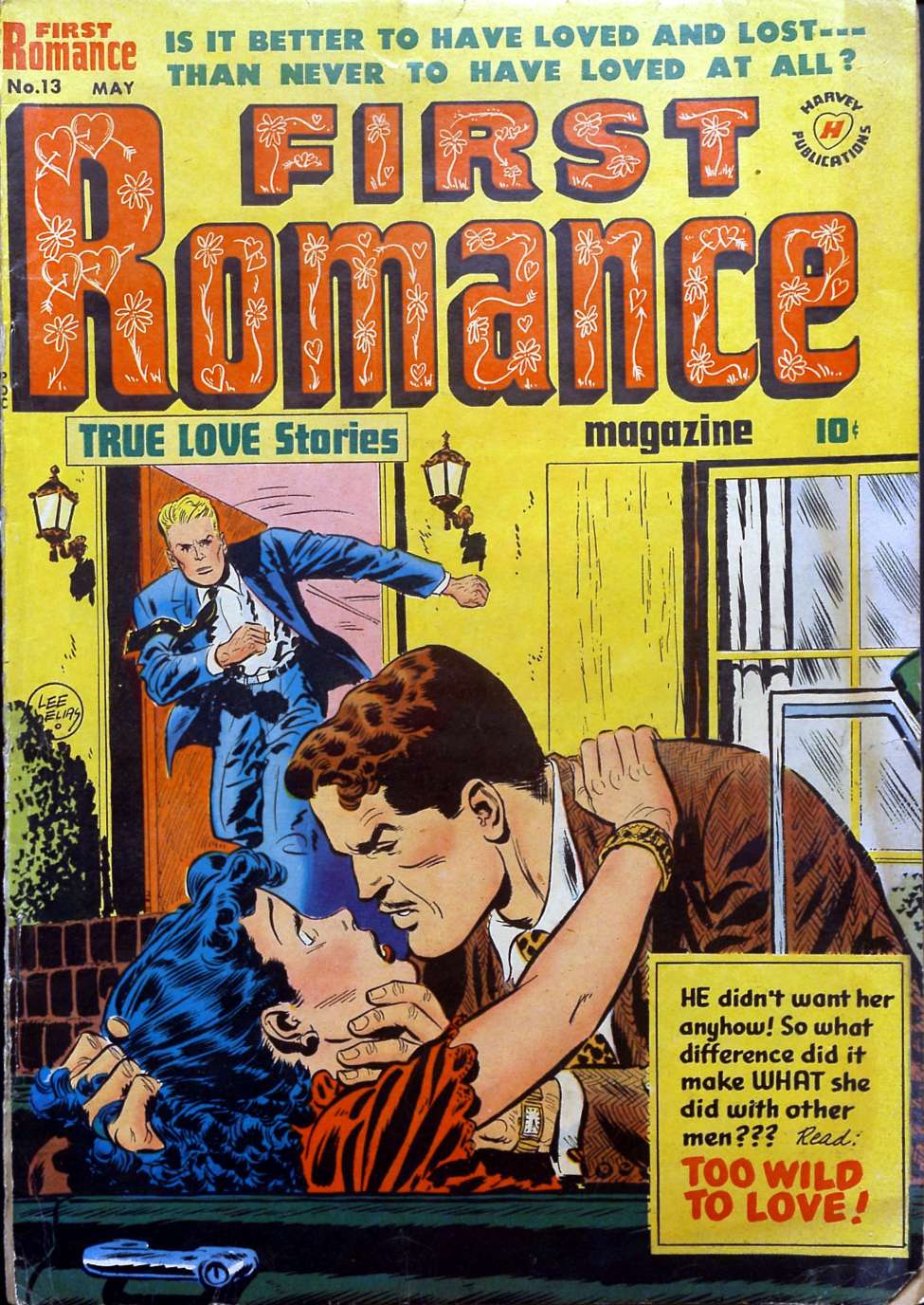 Comic Book Cover For First Romance Magazine 13