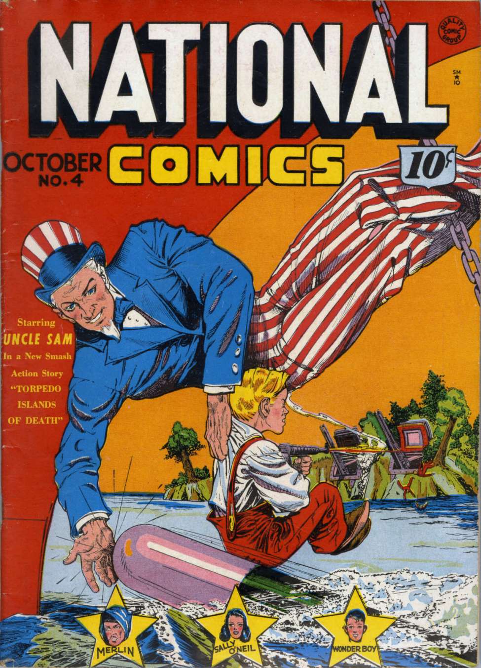 Comic Book Cover For National Comics 4 (fiche)