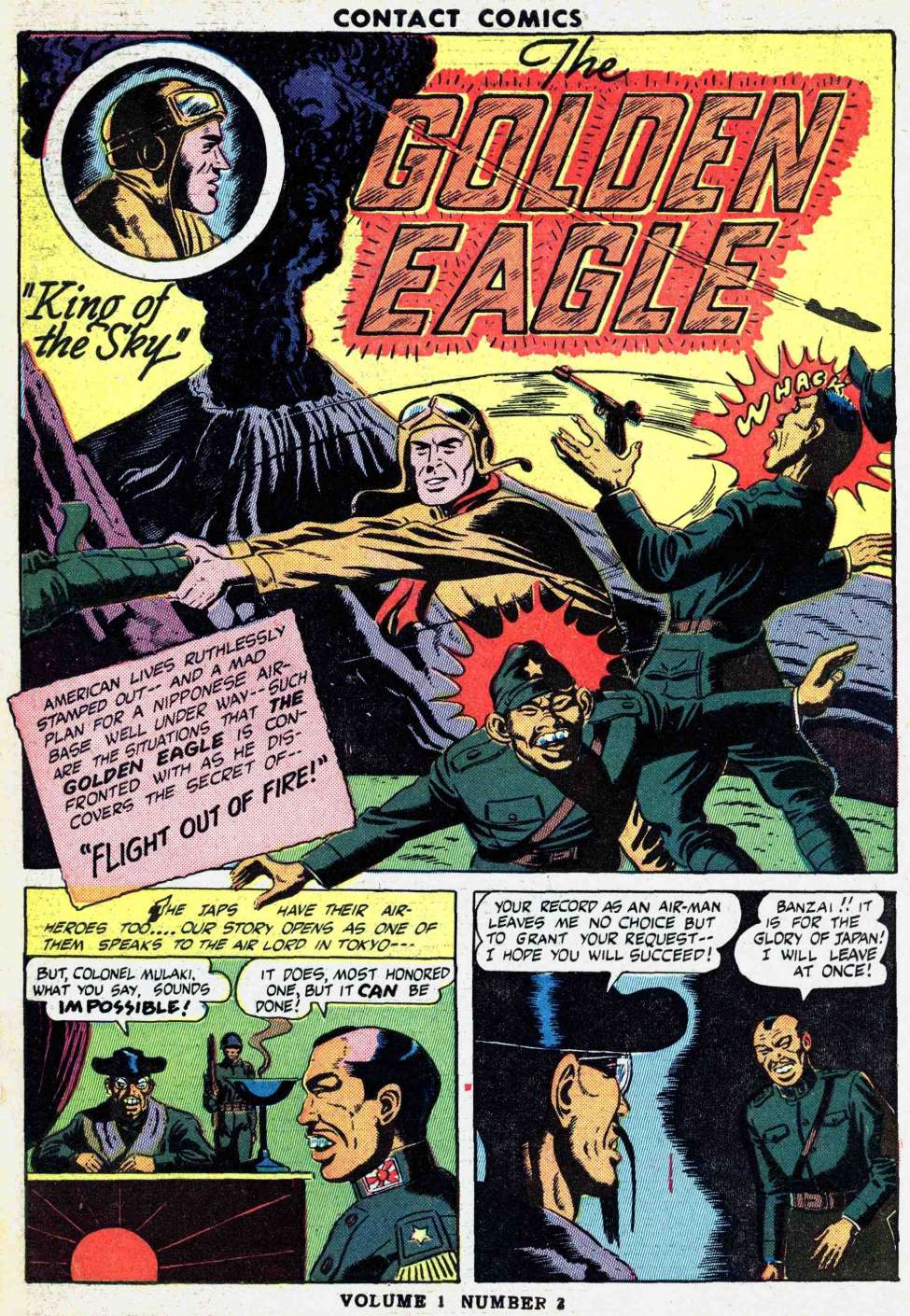 Comic Book Cover For Golden Eagle Archive (Contact Comics)