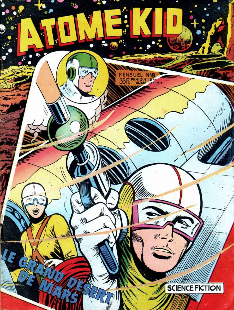 Comic Book Cover For Atome Kid 8 - Le grand désert de Mars