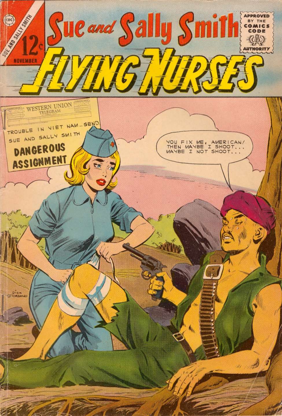 Comic Book Cover For Sue and Sally Smith, Flying Nurses 48