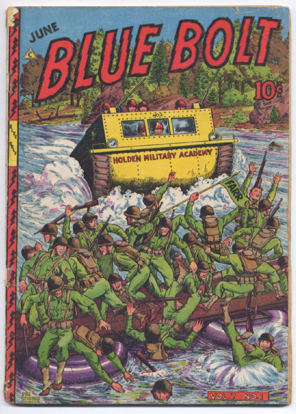 Comic Book Cover For Blue Bolt v7 1
