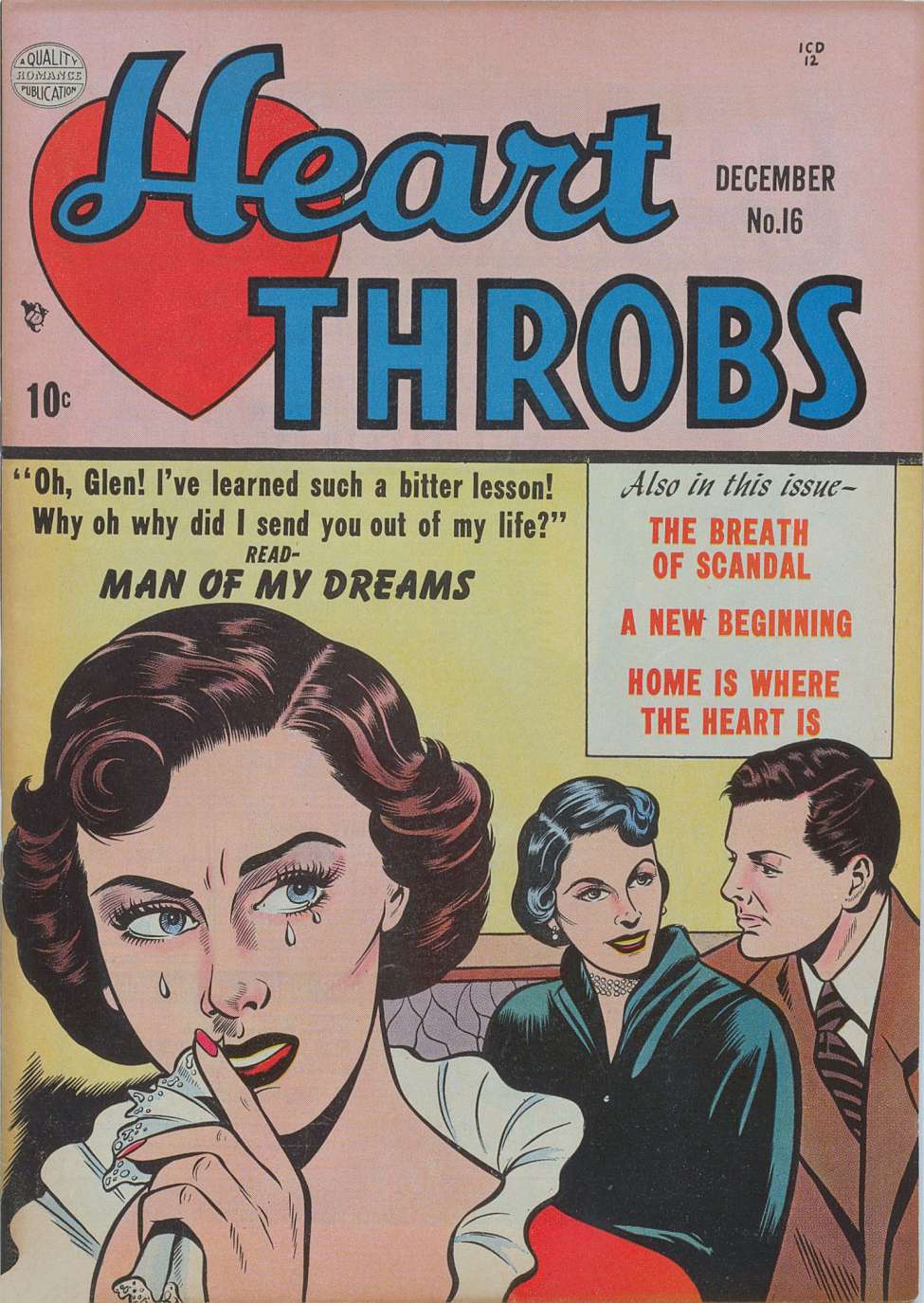 Comic Book Cover For Heart Throbs 16