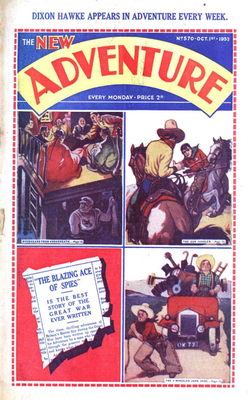 Comic Book Cover For Adventure 570