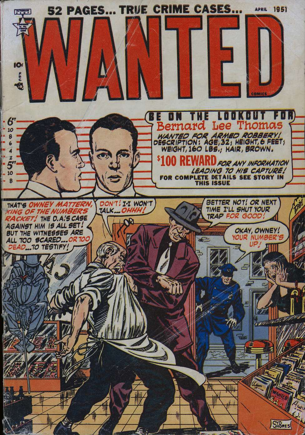 Book Cover For Wanted Comics 36 - Version 1